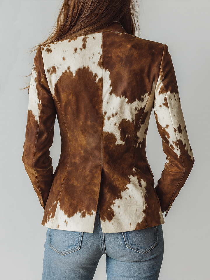 Manuela - Blazer mit Vintage-Tierdruck