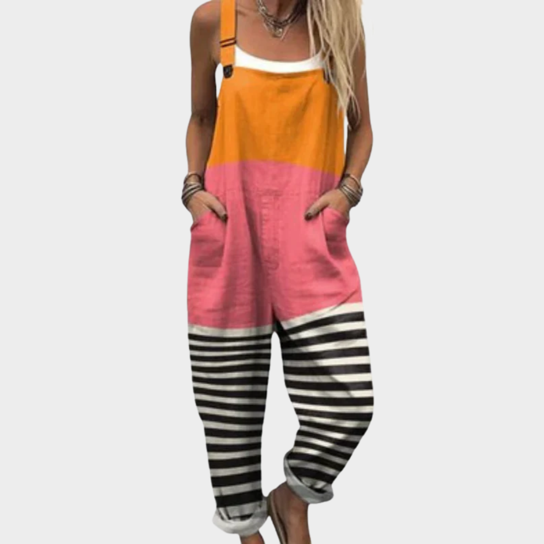 Bequeme bedruckte Latzhose