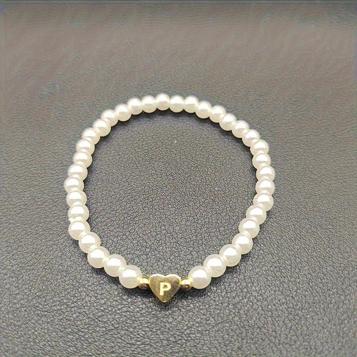 Chic Armband mit Herzinitiale (A–Z)