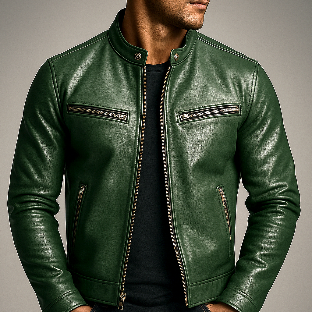 Vintage-Lederjacke