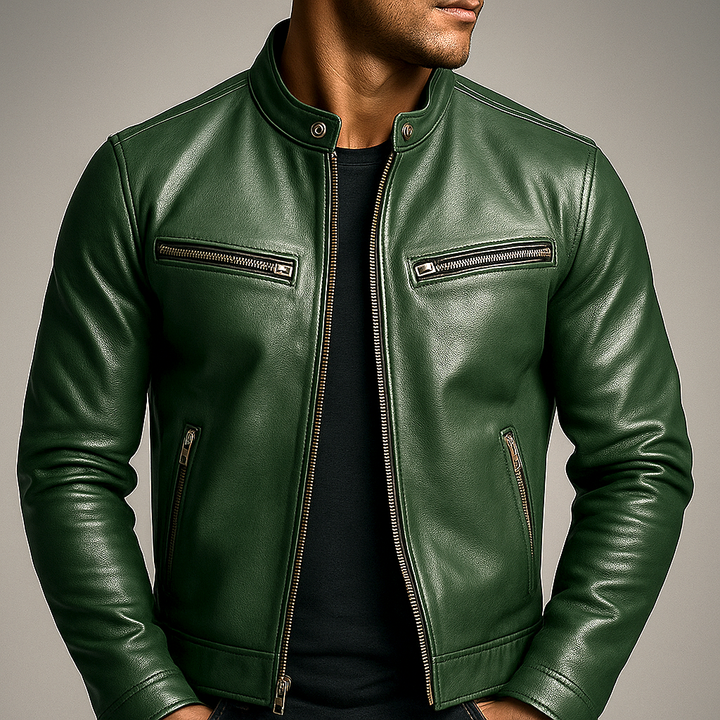 Vintage-Lederjacke