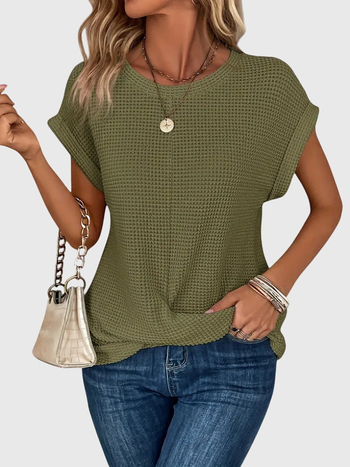 Isa™ | Elegante Bluse mit Rundhalsausschnitt