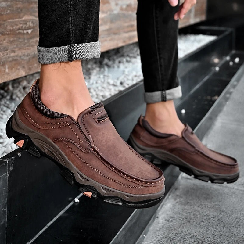 Elegante Lederschuhe zum Hineinschlüpfen