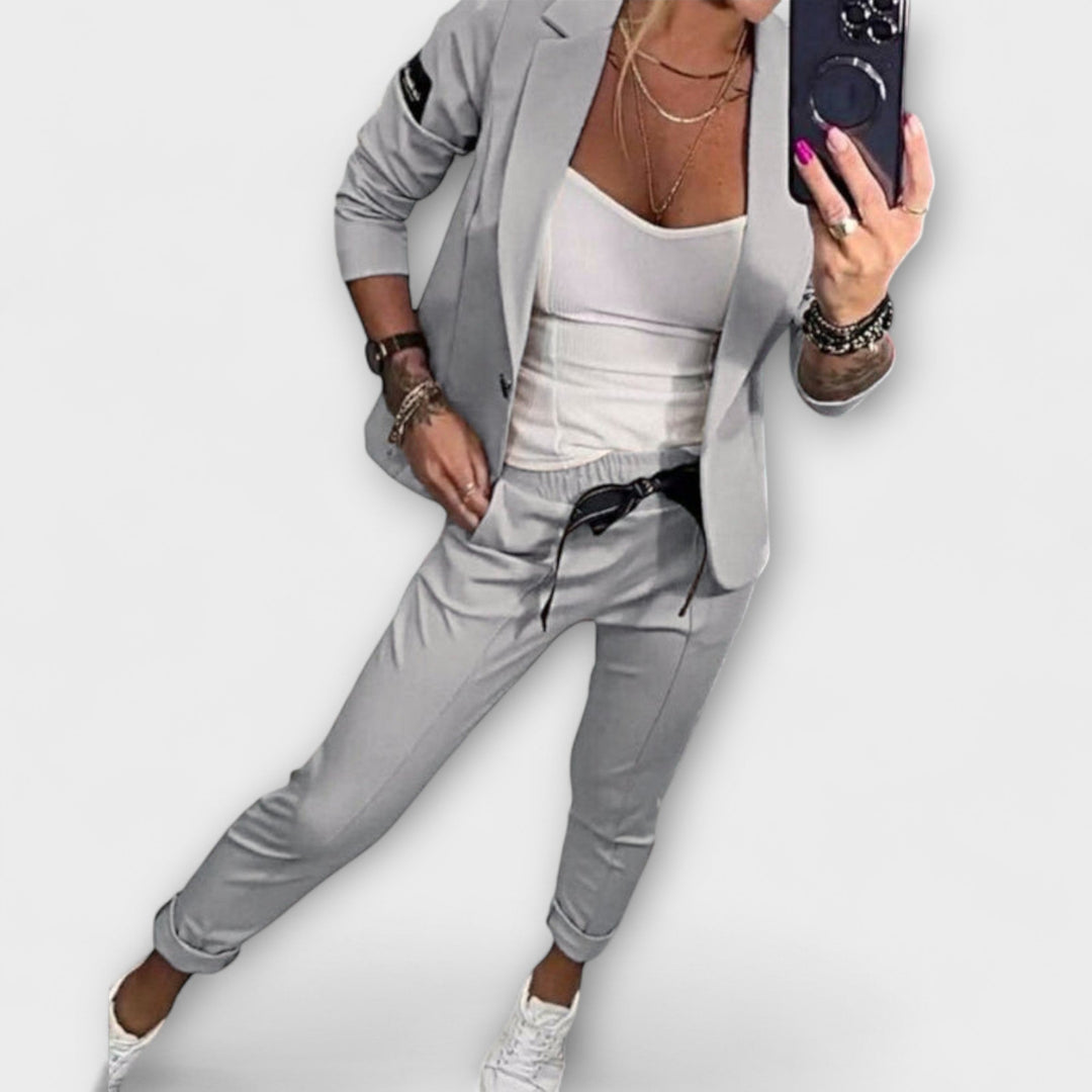 Vionne | Elegantes Set aus Top, Jacke und Hose