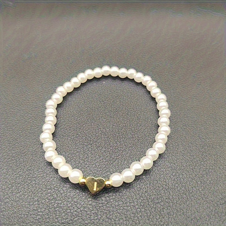 Chic Armband mit Herzinitiale (A–Z)