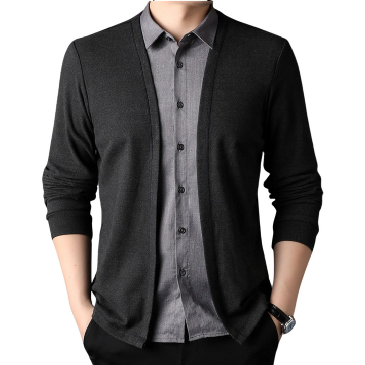 2-in-1-Shirt und Strickjacke