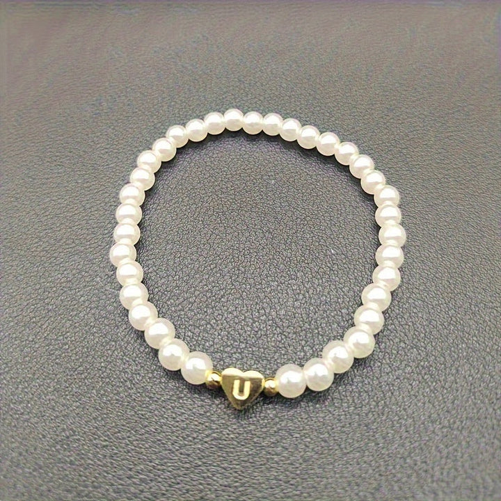 Chic Armband mit Herzinitiale (A–Z)