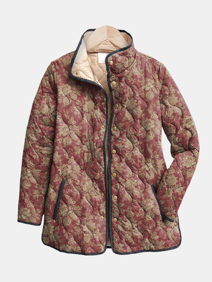 DELACROIX | Steppjacke Damast Pflaume Sophie