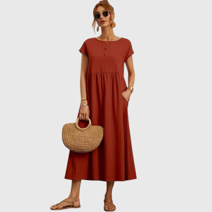 Fenella | Bequemes Midi-Kleid