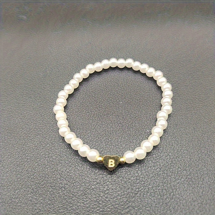 Chic Armband mit Herzinitiale (A–Z)