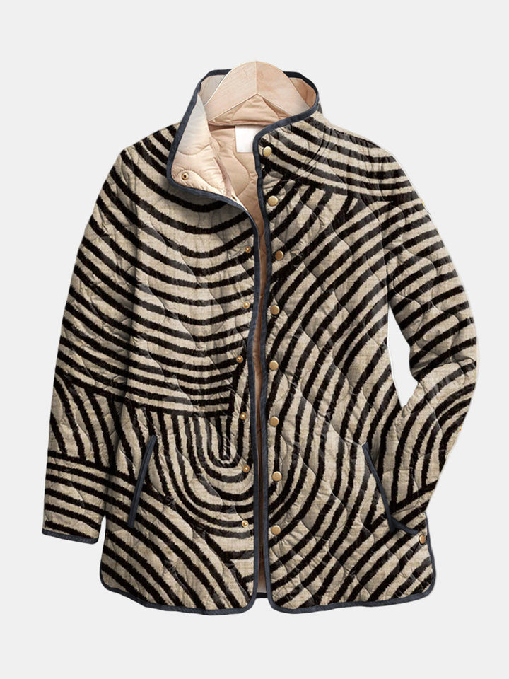 DELACROIX | Steppjacke mit gezeichneten Kreisen Léa