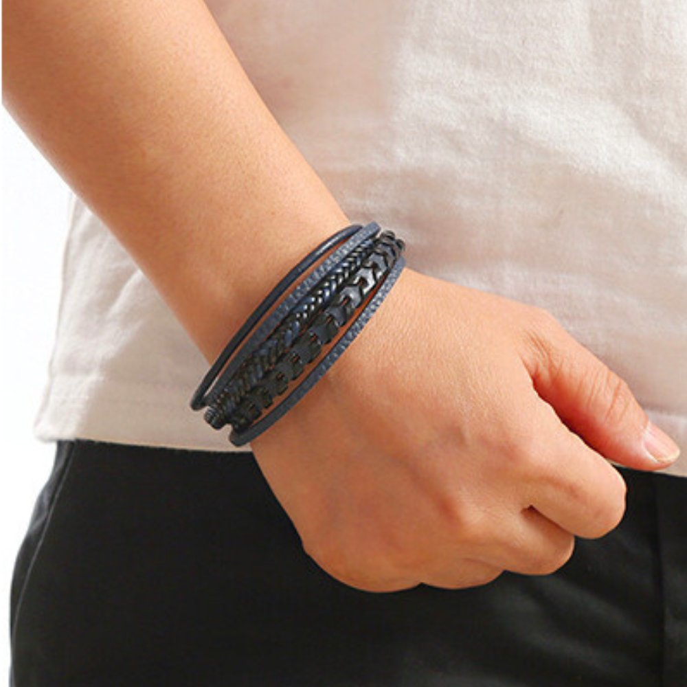 Ragnar Band I Leder Geflochtenes Wikingerarmband