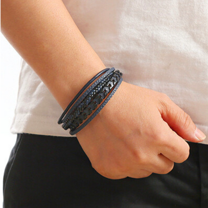 Ragnar Band I Leder Geflochtenes Wikingerarmband