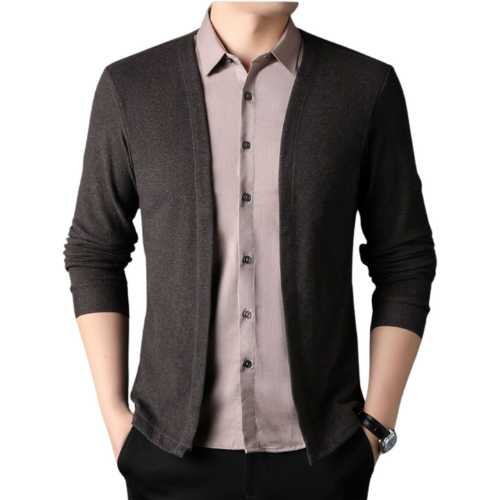 2-in-1-Shirt und Strickjacke