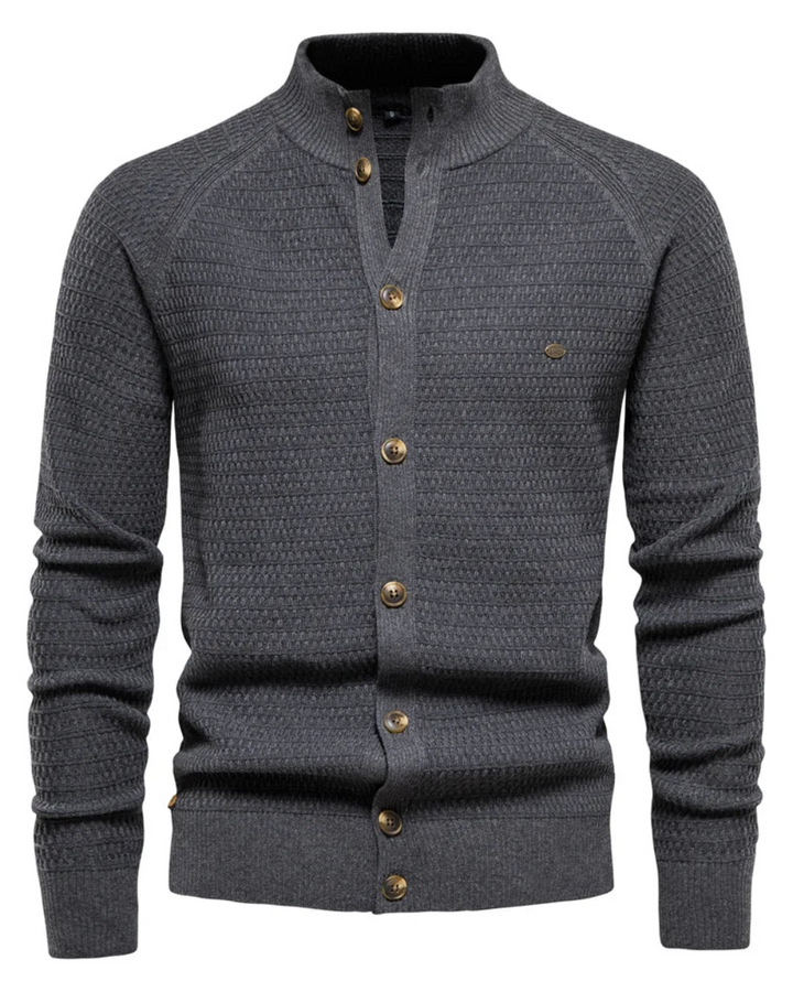 Luxuriöse Baumwoll-Strickjacke