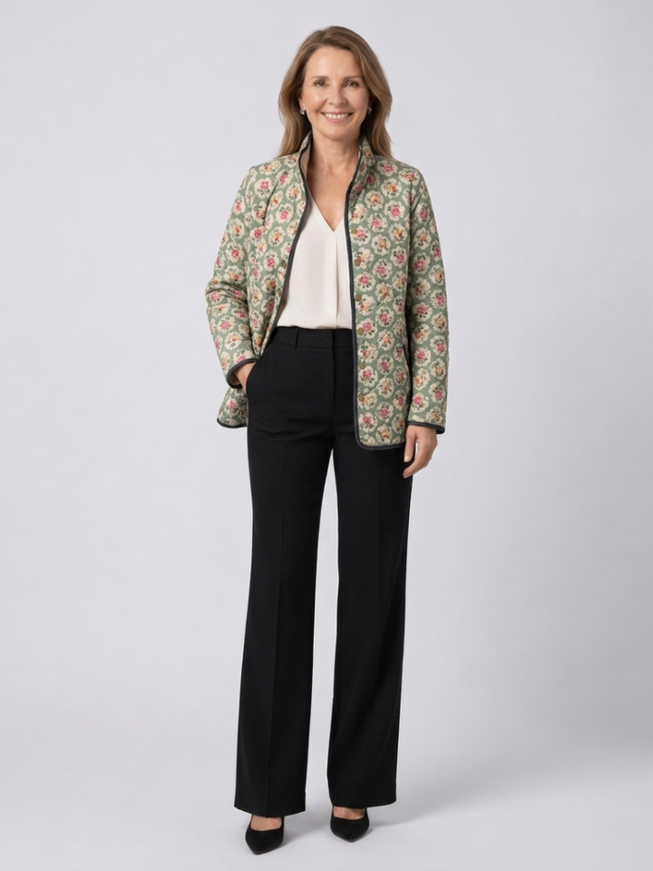 DELACROIX | Steppjacke mit Blumenmuster Amélie