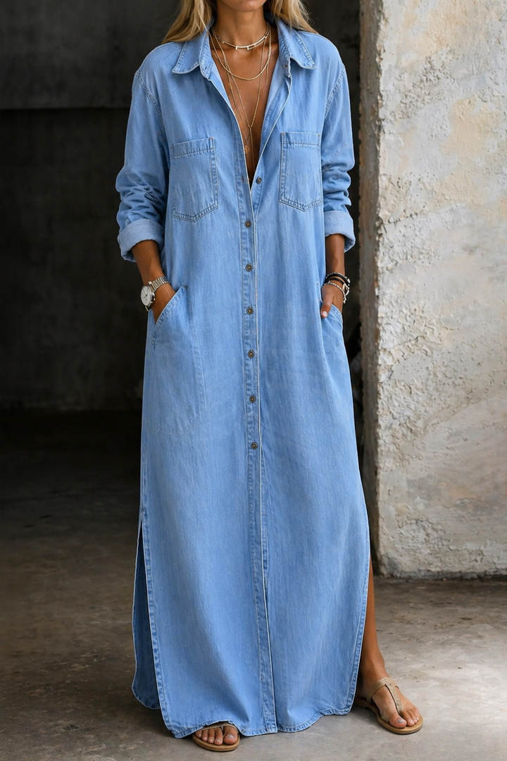 Delana | Kleid mit Knöpfen