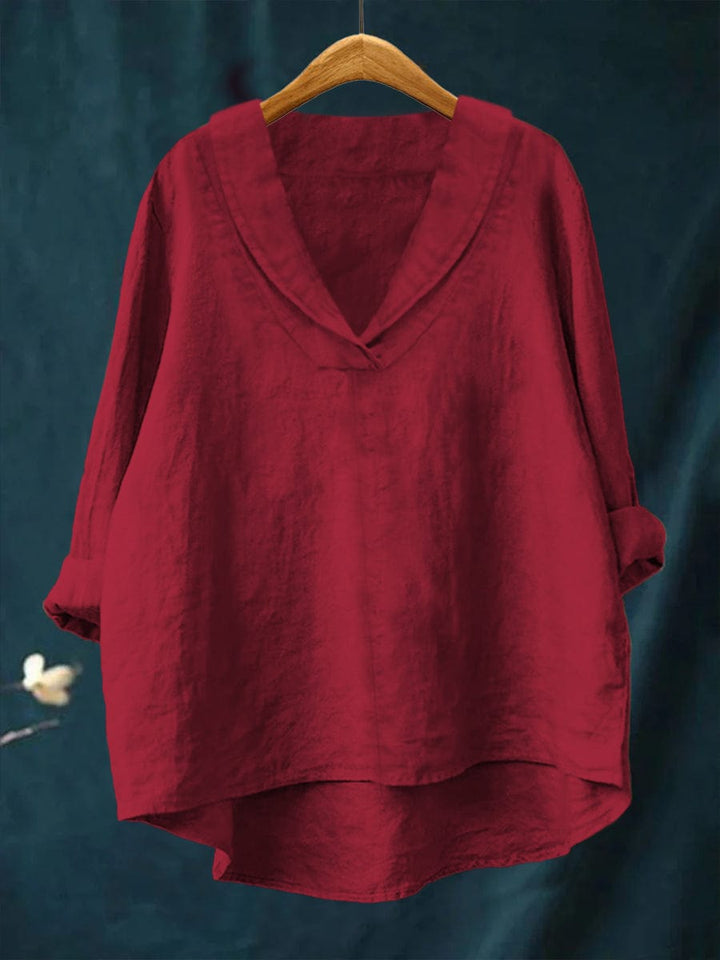 Samantha | Elegante Sommerbluse aus Leinen
