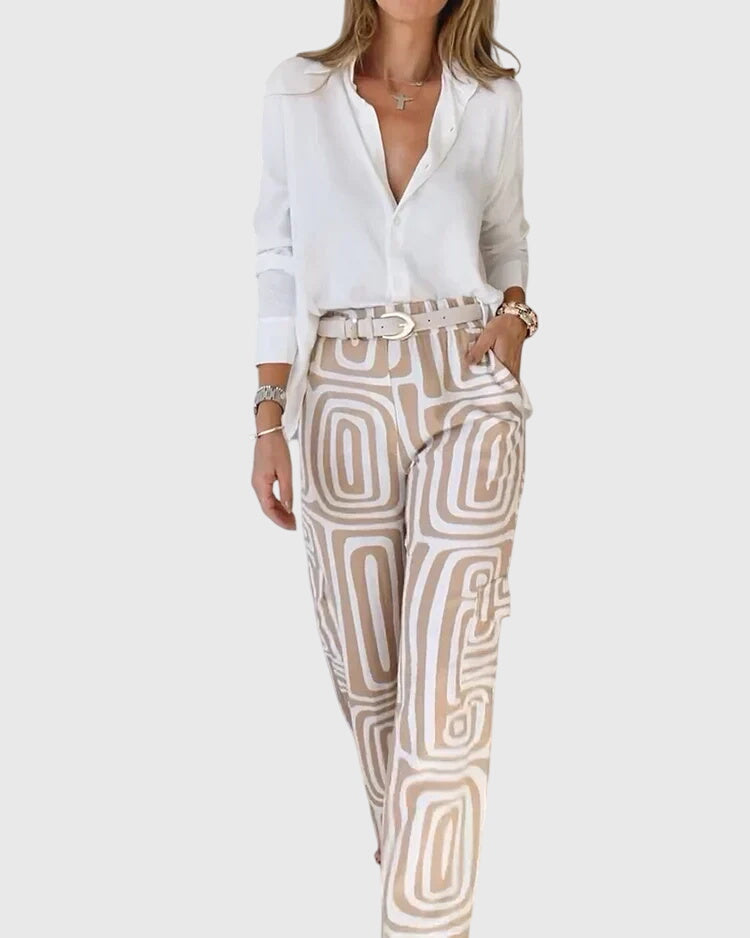 Emilia™ | Stilvolle Hose + Kostenlose Bluse & Gürtel