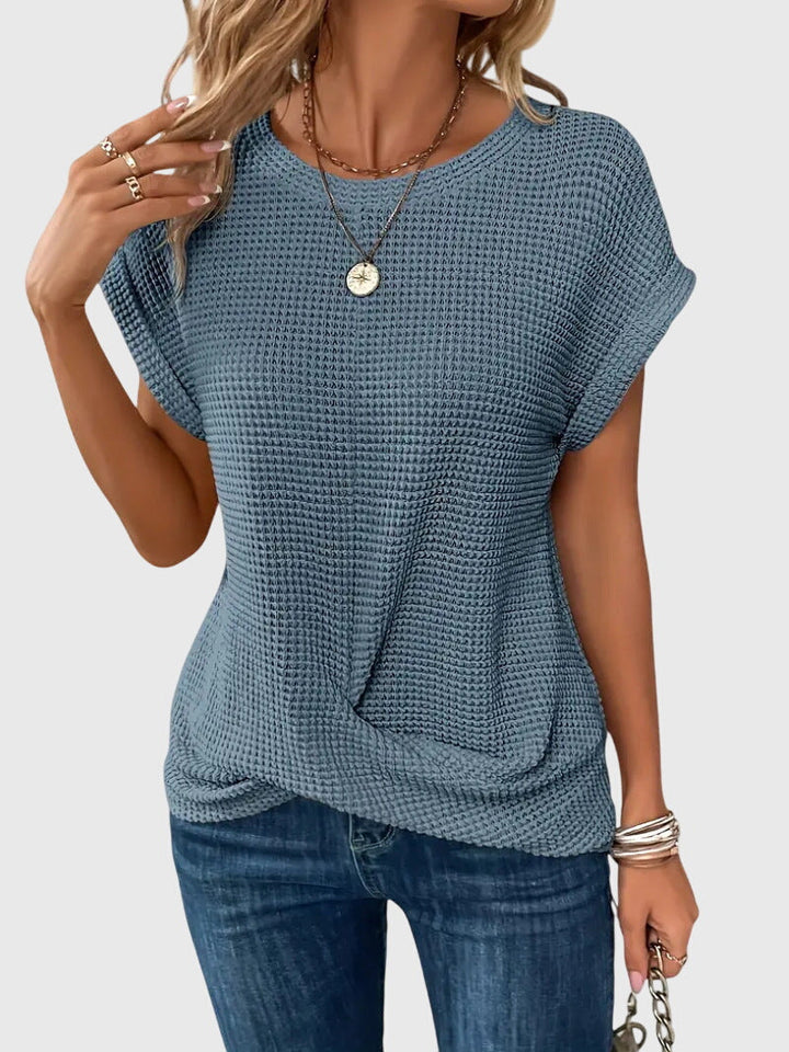 Isa™ | Elegante Bluse mit Rundhalsausschnitt