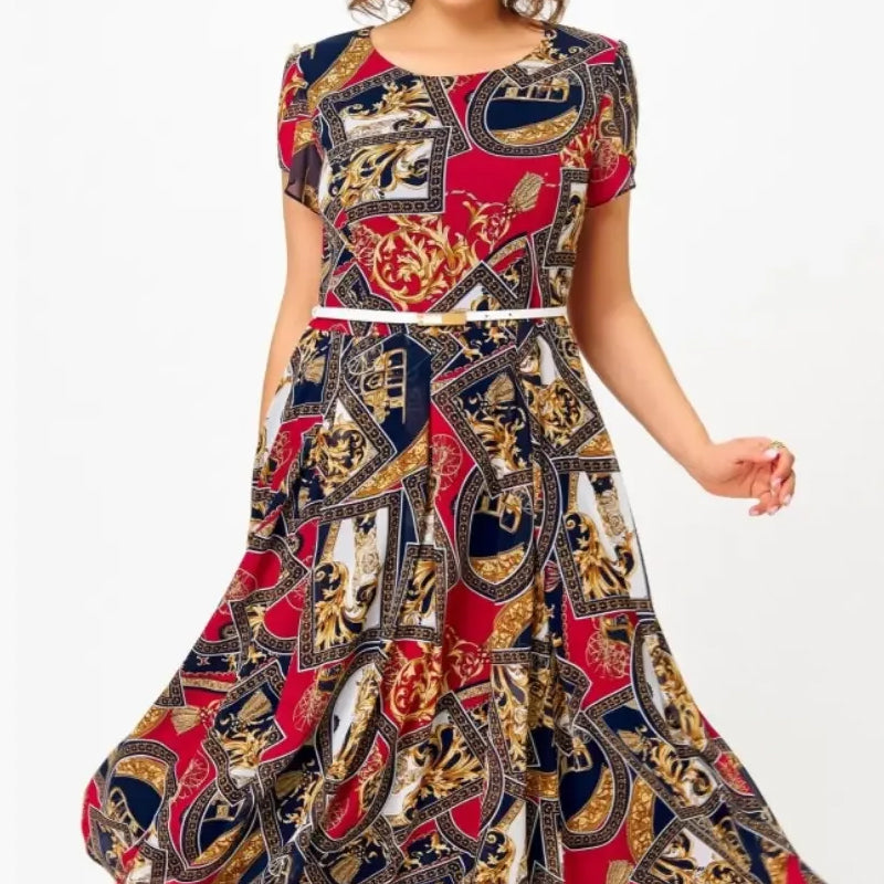 Nina I A-Linien Chiffonkleid im Vintage-Stil