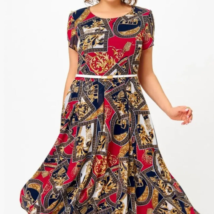 Nina I A-Linien Chiffonkleid im Vintage-Stil