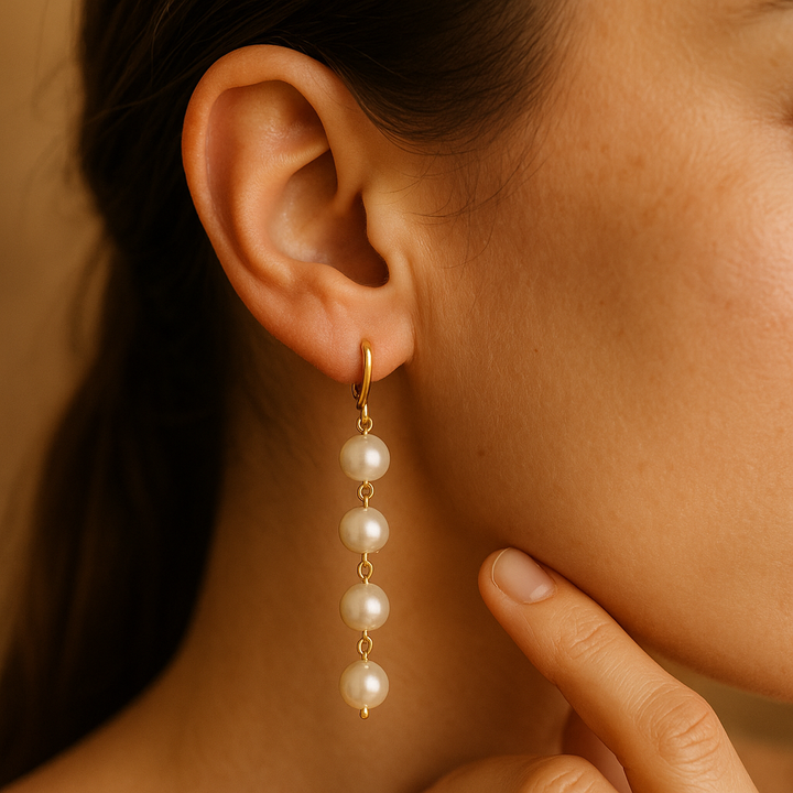 Shell | Ohrringe mit Perle