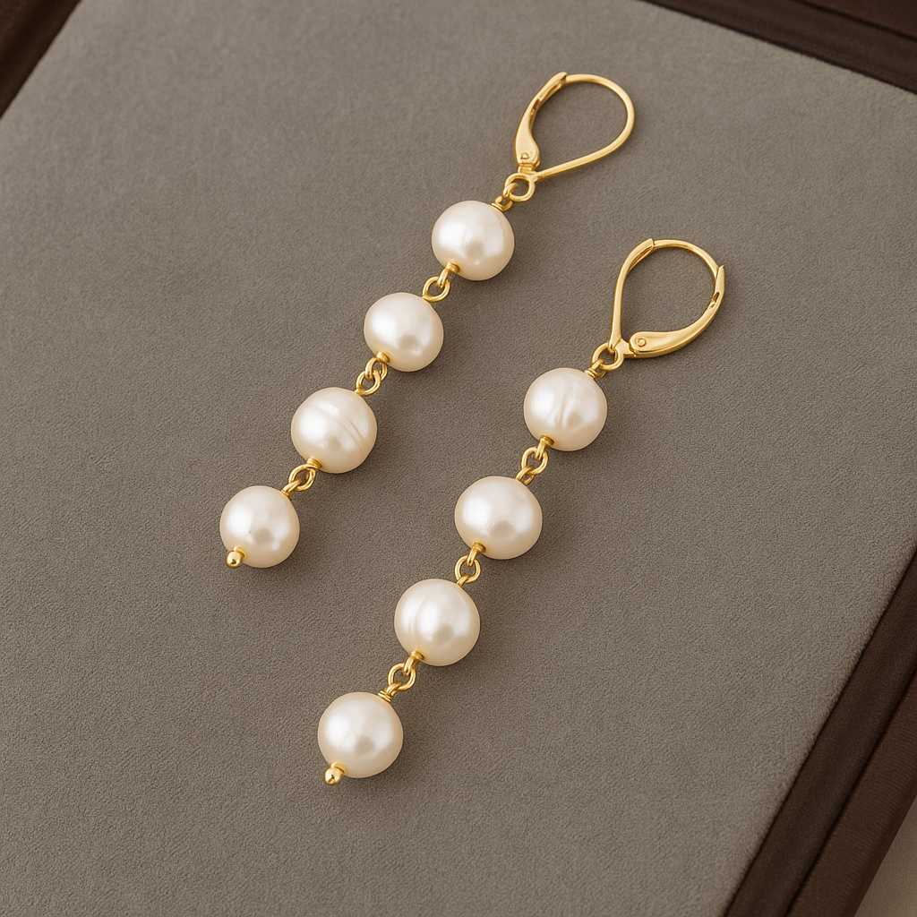 Shell | Ohrringe mit Perle