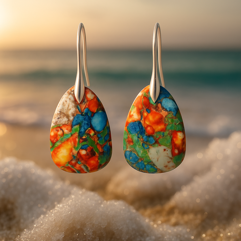 Aristea – Tropische Multicolor Ohrringe