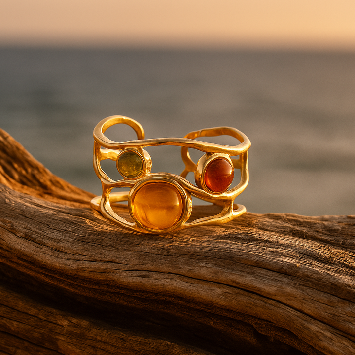 Regen | Ringe um die goldene Sonne