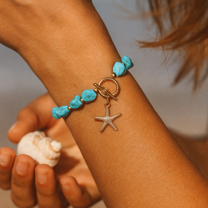 Wade | Blau des Meeresboden Armband