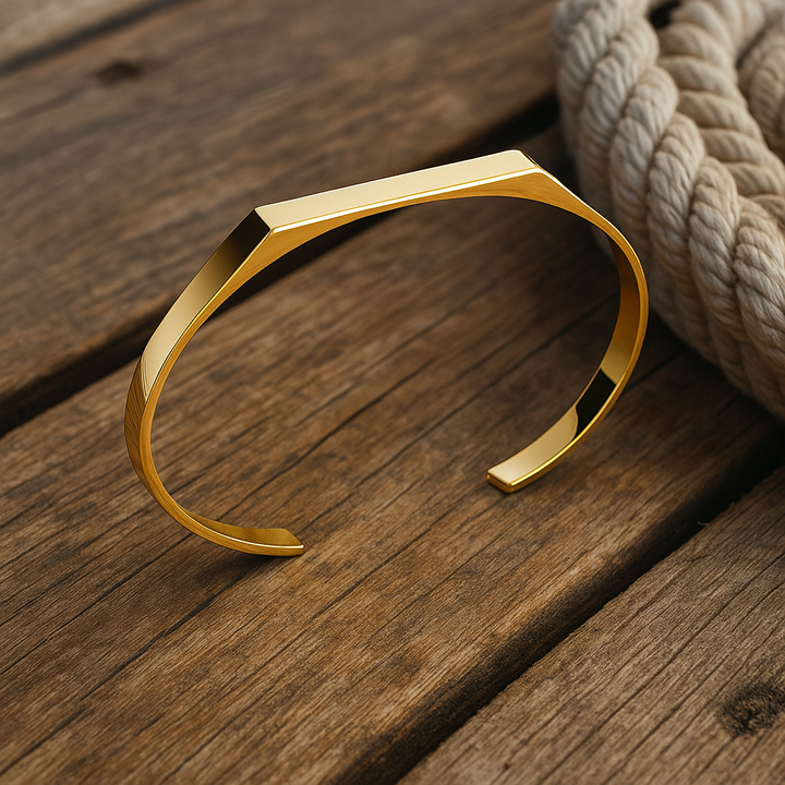 Coralia | Goldene Linie Armband