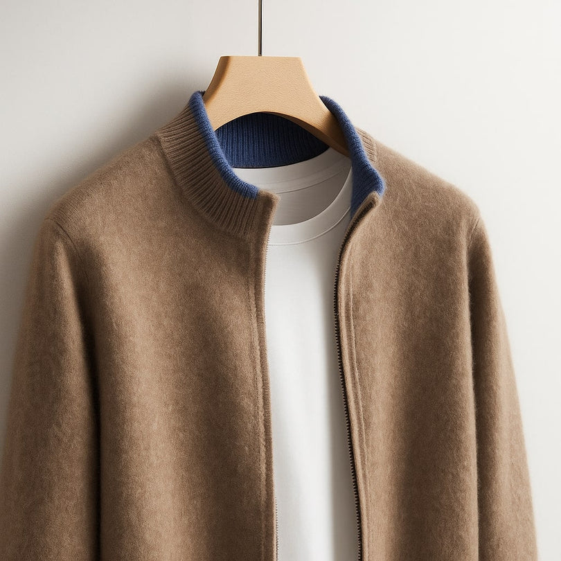 Elegante Kaschmir-Strickjacke