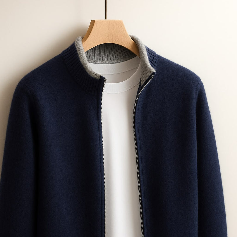 Elegante Kaschmir-Strickjacke