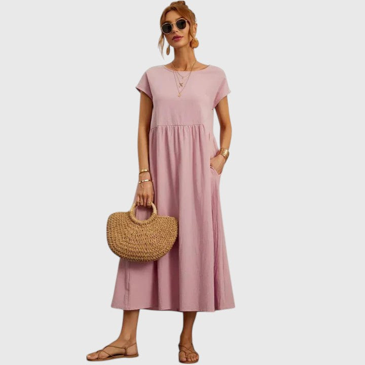Fenella | Bequemes Midi-Kleid