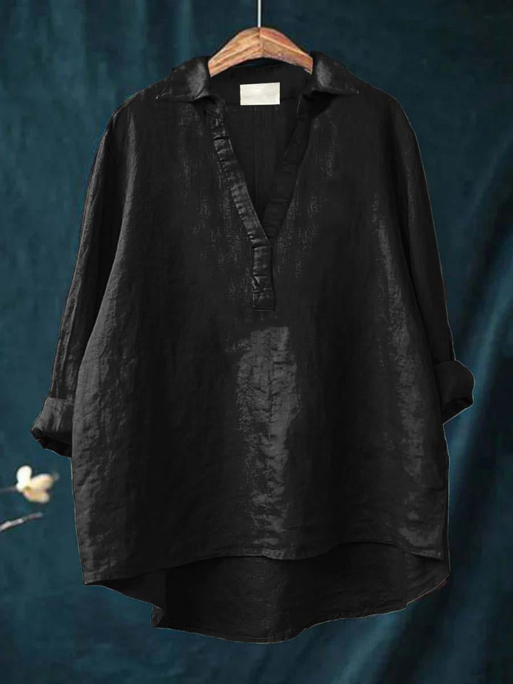 Andrea | Elegante Sommerbluse aus Leinen