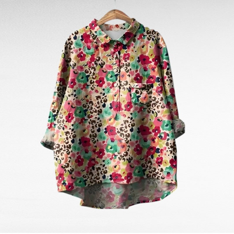 Noémie | Elegante Sommerbluse aus Leinen
