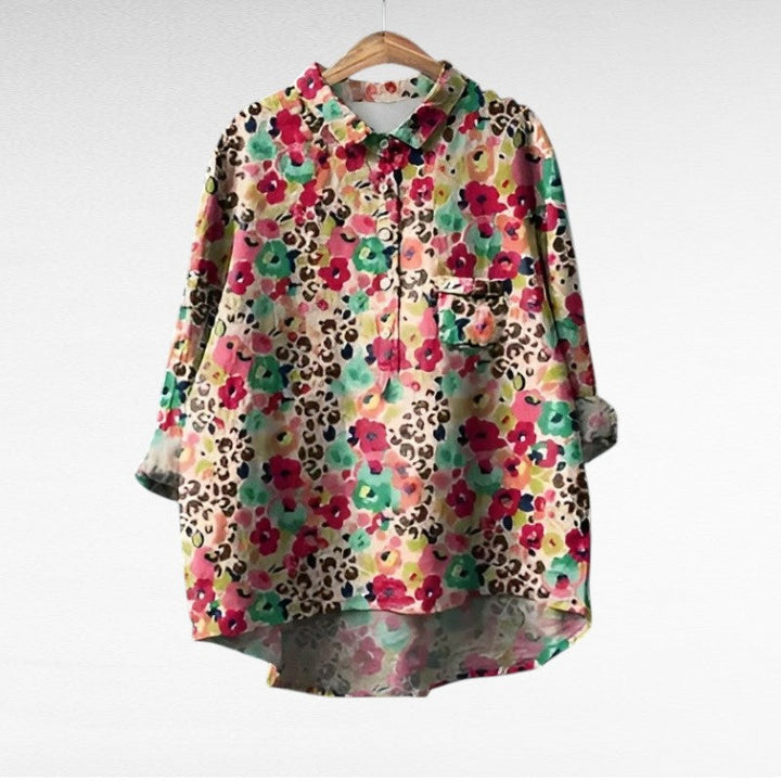 Noémie | Elegante Sommerbluse aus Leinen