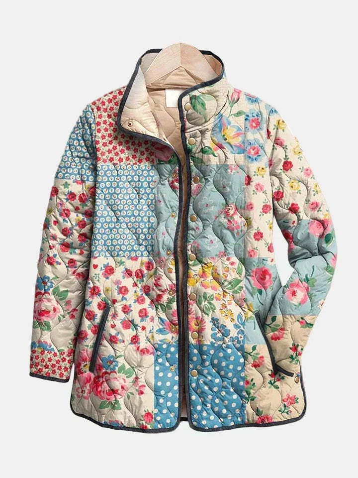 DELACROIX | Steppjacke Patchwork Blumen Chloé