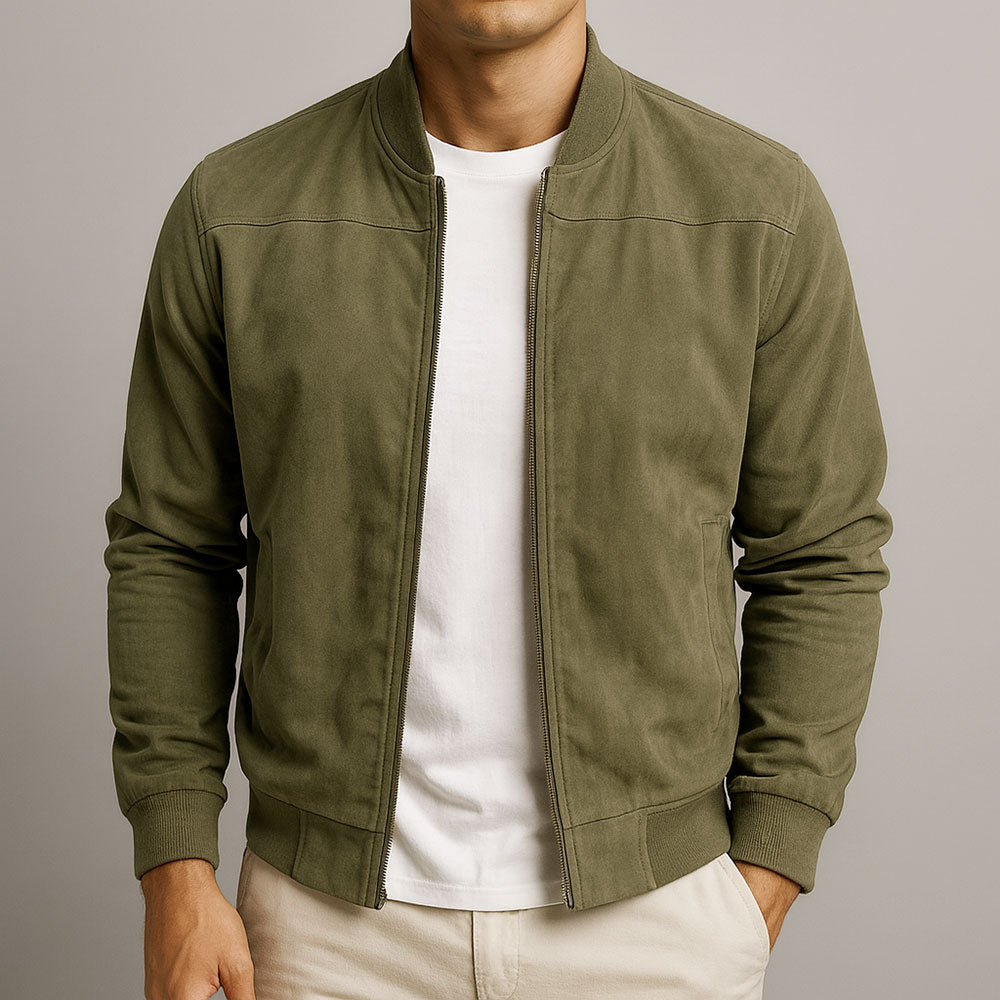 Adrian | Handgefertigte Wildlederjacke