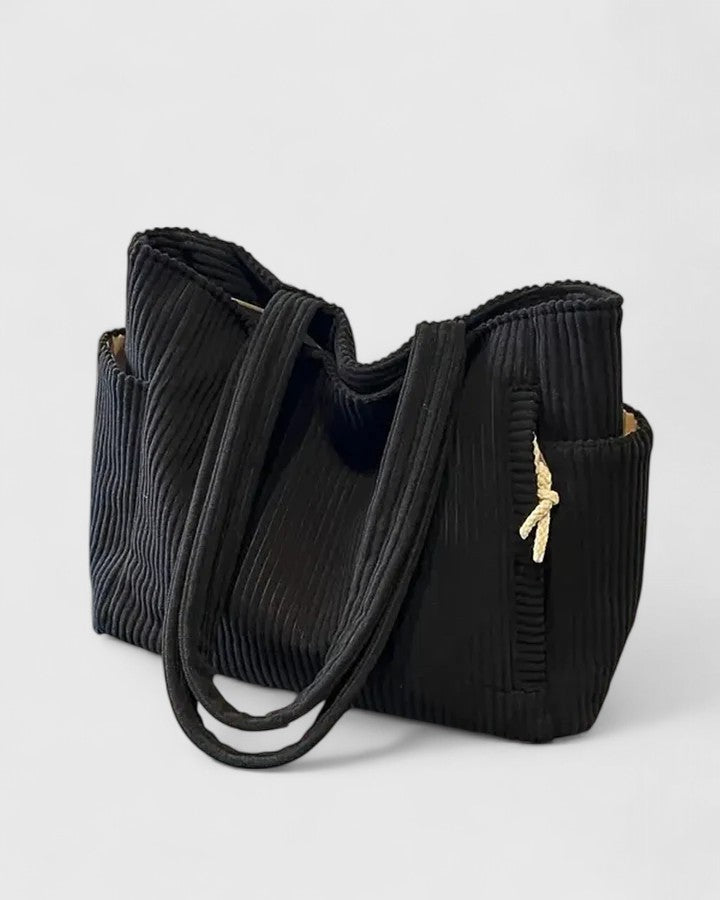 Liorane | Luxuriöse Ripp-Tasche mit Kordel-Detail
