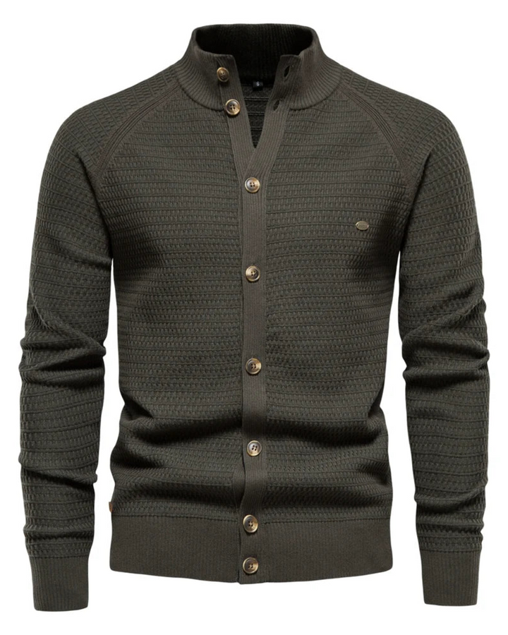 Luxuriöse Baumwoll-Strickjacke