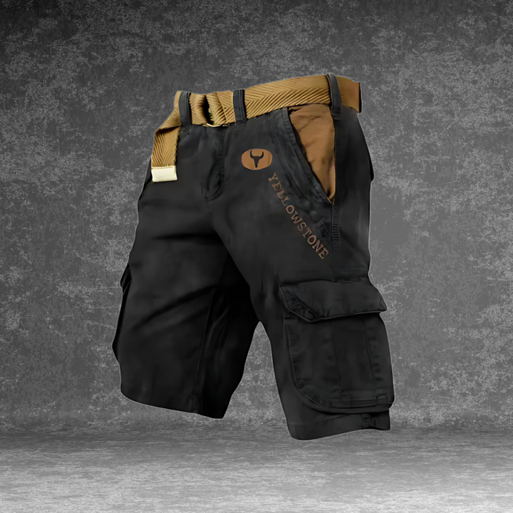 Cargo-Hose mit 6 Taschen und Gürtel