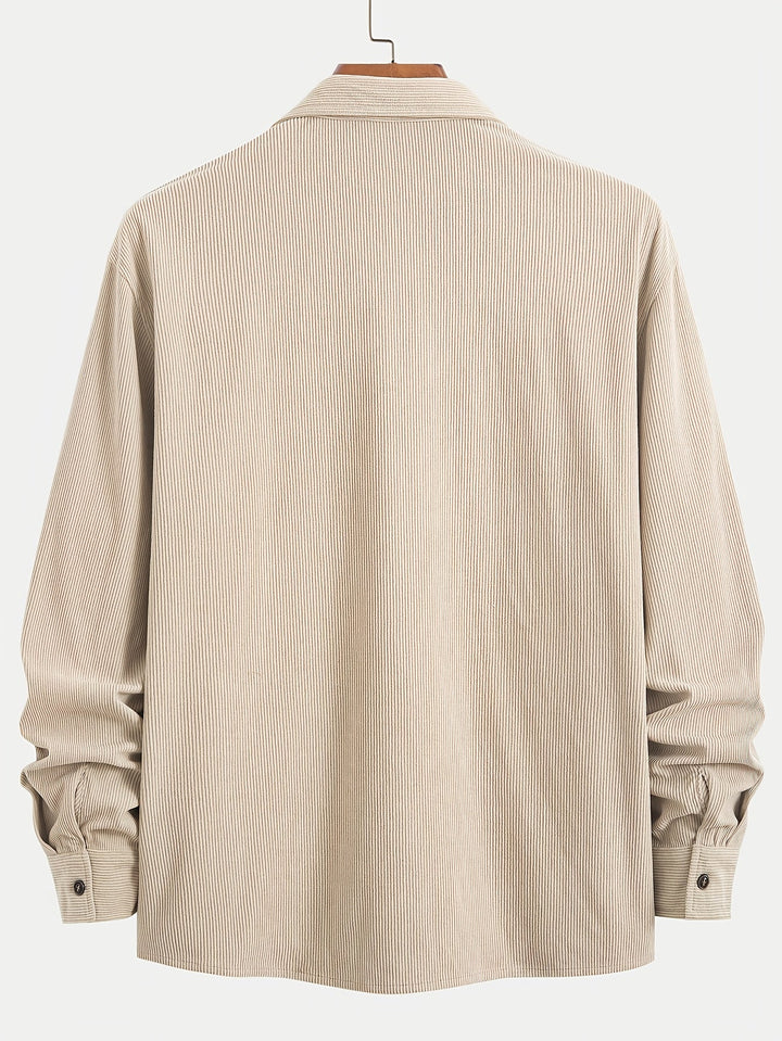 Lässige Cord-Strickjacke