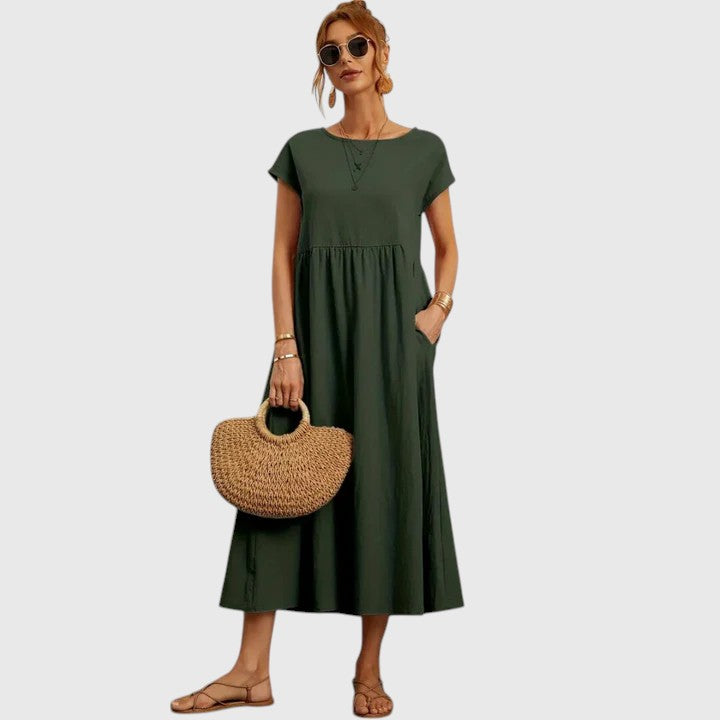 Fenella | Bequemes Midi-Kleid