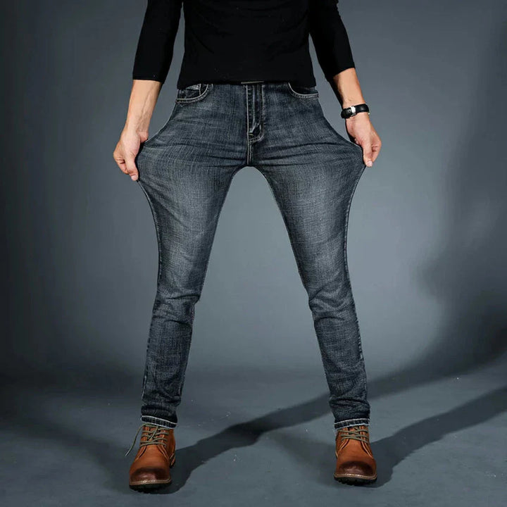 Hochwertige, vierwege dehnbare Slim-Fit-Jeans für Herren