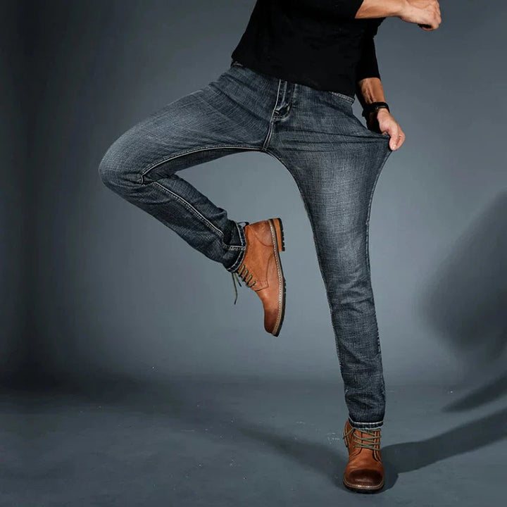 Hochwertige, vierwege dehnbare Slim-Fit-Jeans für Herren
