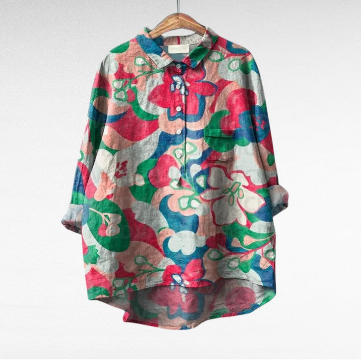 Thérèse | Elegante Sommerbluse aus Leinen