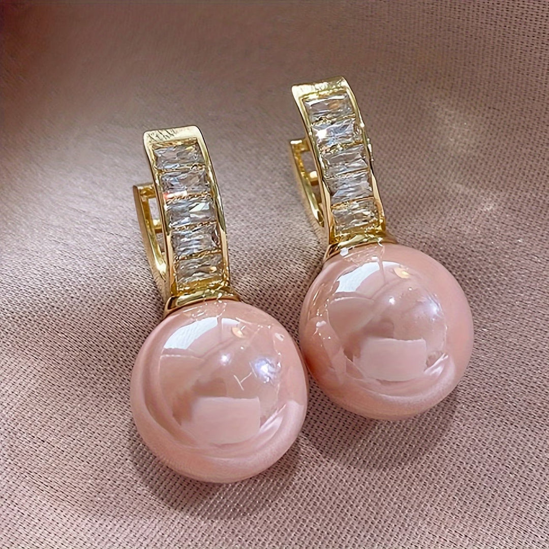 Ohrringe aus Rosa Perle
