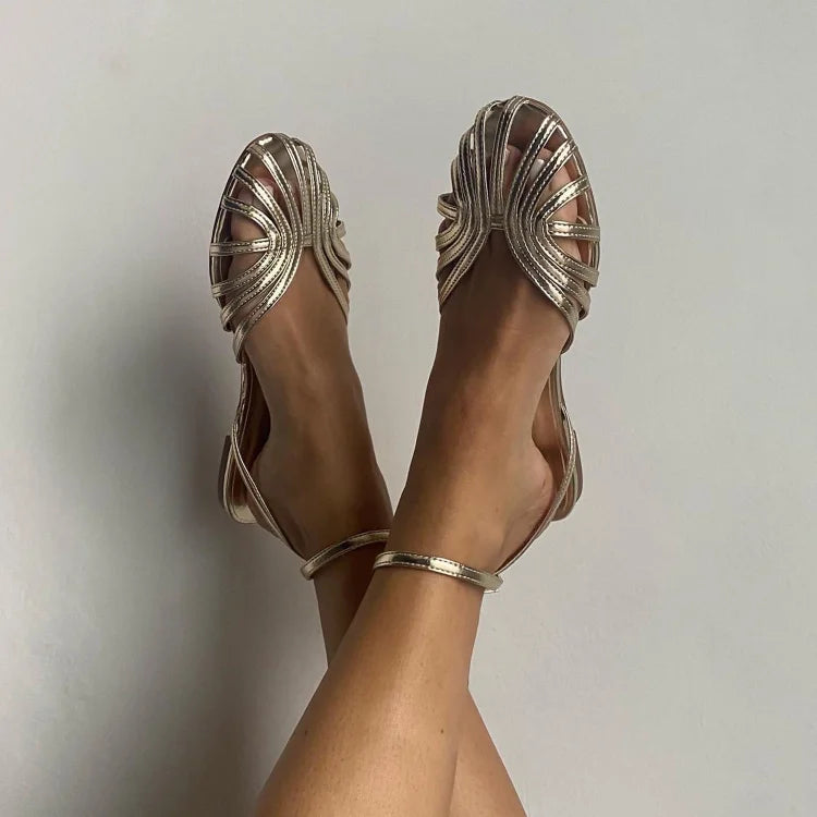 Vittoria™ | Bijou Sandalen in Gold